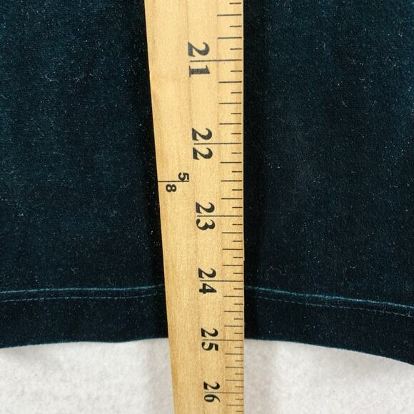 Womens Iridescent Velvet Tank Top US XL Green Stretch Whimsigoth‎ Witchy Layer - Picture 6 of 10